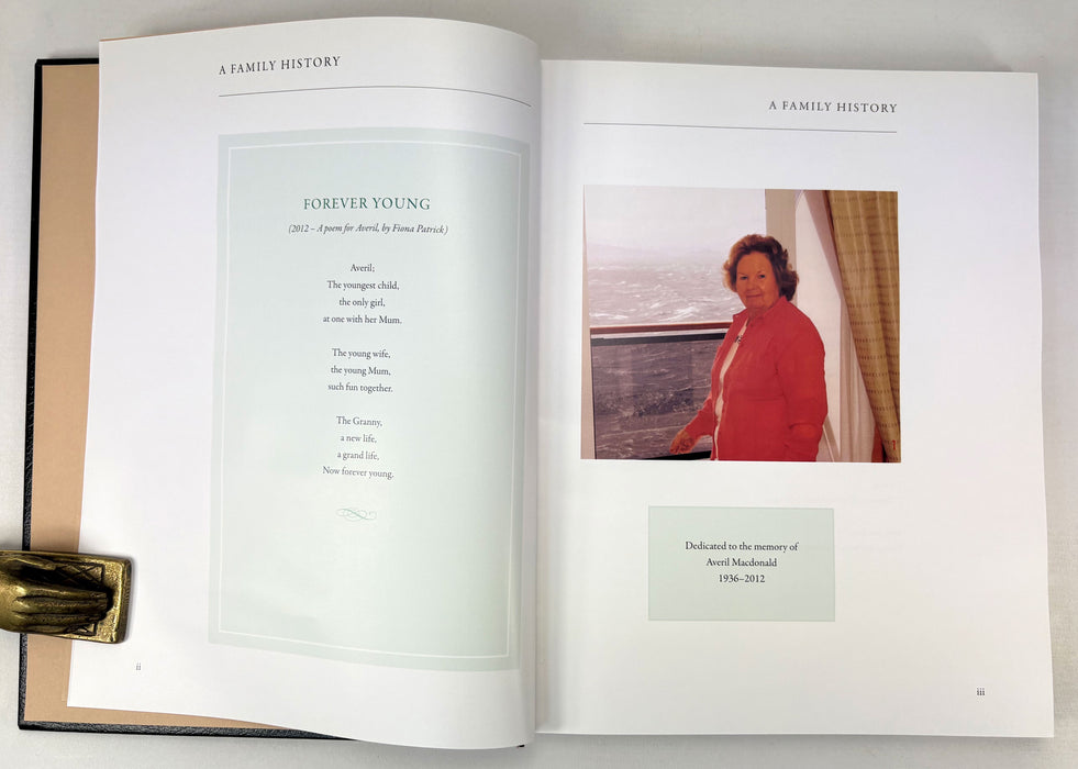 A Family History; The Glenmorangie Macdonalds, 2012 Private Printing, Signed