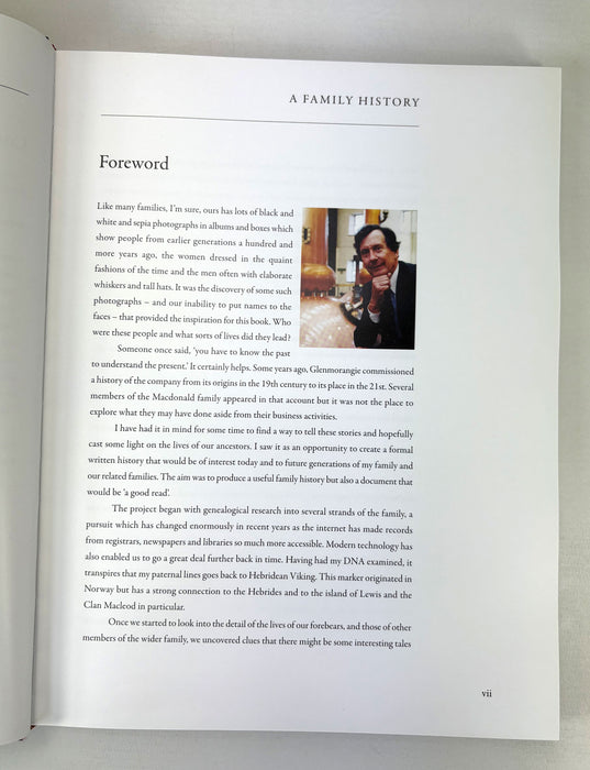 A Family History; The Glenmorangie Macdonalds, 2012 Private Printing, Signed