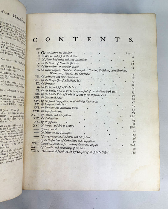 A Greek and English Lexicon to the New Testament in Which the Words and Phrases occurring in those Scared Books are Distinctly Explained...a Greek Grammar..., John Parkhurst, 1769