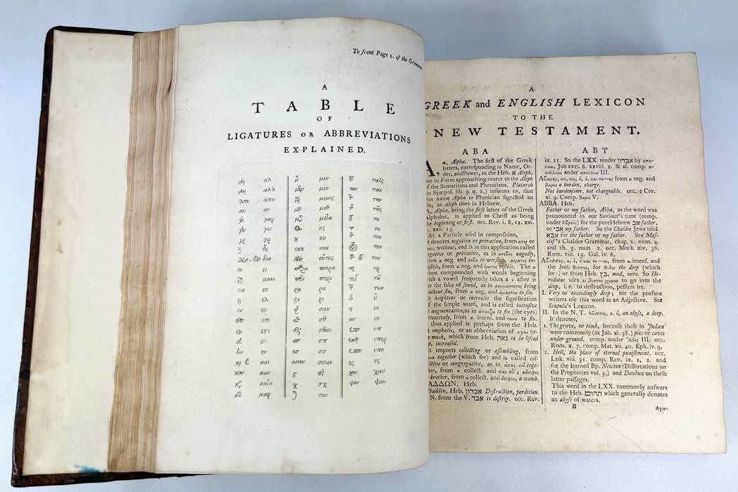 A Greek and English Lexicon to the New Testament in Which the Words and Phrases occurring in those Scared Books are Distinctly Explained...a Greek Grammar..., John Parkhurst, 1769