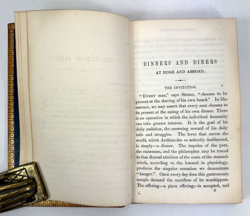 A Handy book on Dinners; Dinners and Diners at Home and Abroad, by E.L. Blanchard, 1860