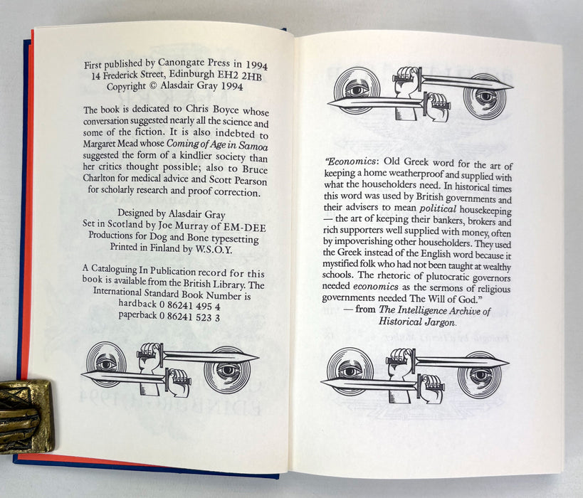 A History Maker, Alasdair Gray, Signed first edition 1994