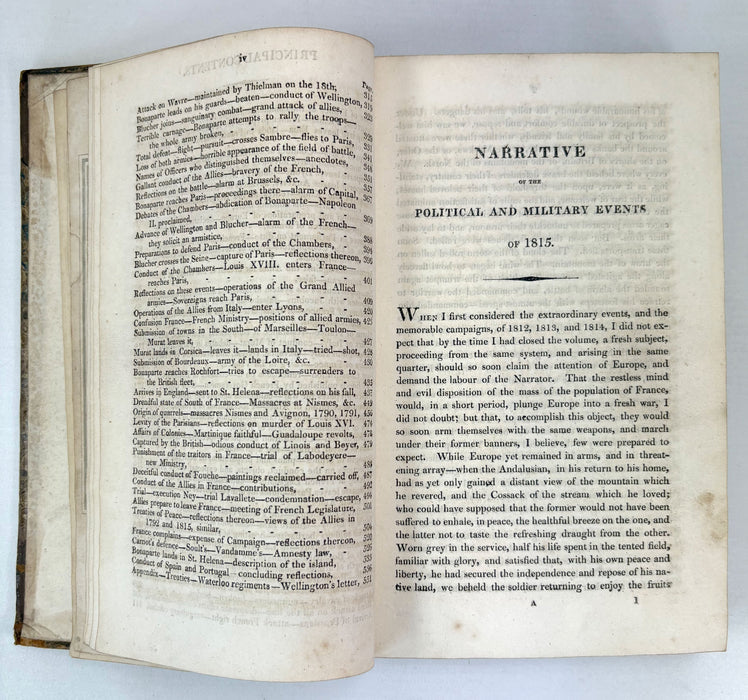 A Narrative of the Political and Military Events of 1815, James M'Queen, Glasgow 1816