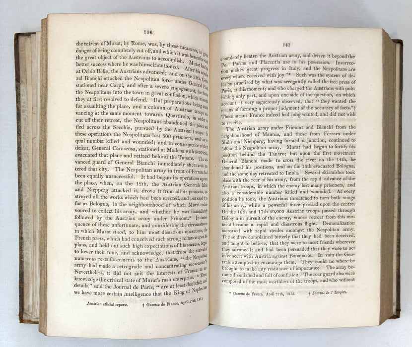 A Narrative of the Political and Military Events of 1815, James M'Queen, Glasgow 1816