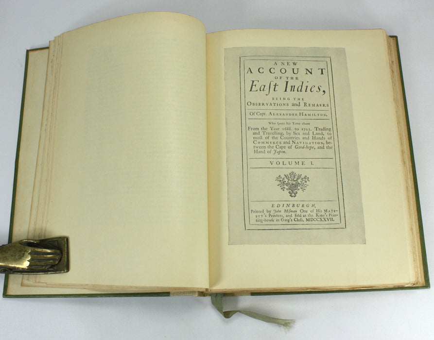 A New Account of the East Indies, by Alexander Hamilton, The Argonaut Press, 1930, Limited edition 2 Volume set