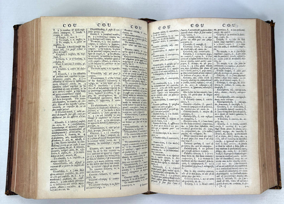 A New French Dictionary; To Which is Prefixed a French Grammar, by Thomas Deletanville, 1771