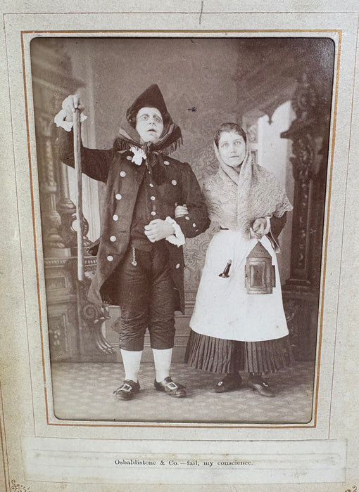 A Remarkable 1884 Scottish Album of Cabinet Card Photography by J. Dryburgh; Character Photographs from the Great National Drama of Rob Roy or Auld Langsyne