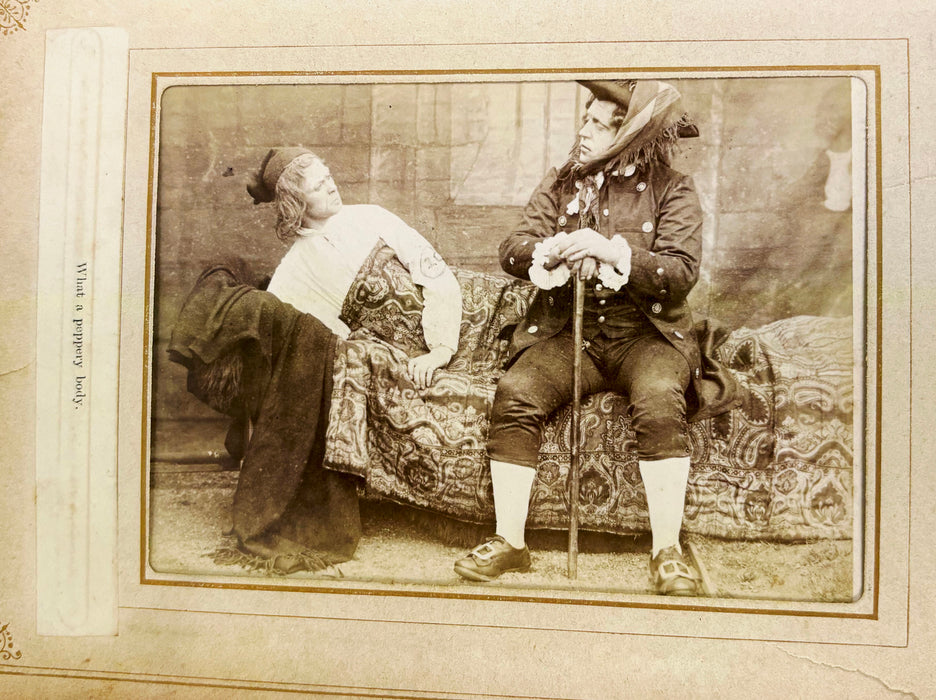 A Remarkable 1884 Scottish Album of Cabinet Card Photography by J. Dryburgh; Character Photographs from the Great National Drama of Rob Roy or Auld Langsyne