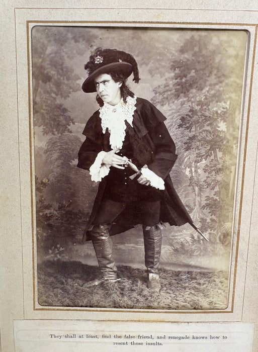 A Remarkable 1884 Scottish Album of Cabinet Card Photography by J. Dryburgh; Character Photographs from the Great National Drama of Rob Roy or Auld Langsyne