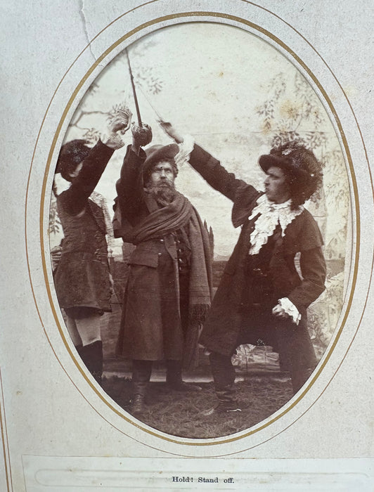 A Remarkable 1884 Scottish Album of Cabinet Card Photography by J. Dryburgh; Character Photographs from the Great National Drama of Rob Roy or Auld Langsyne