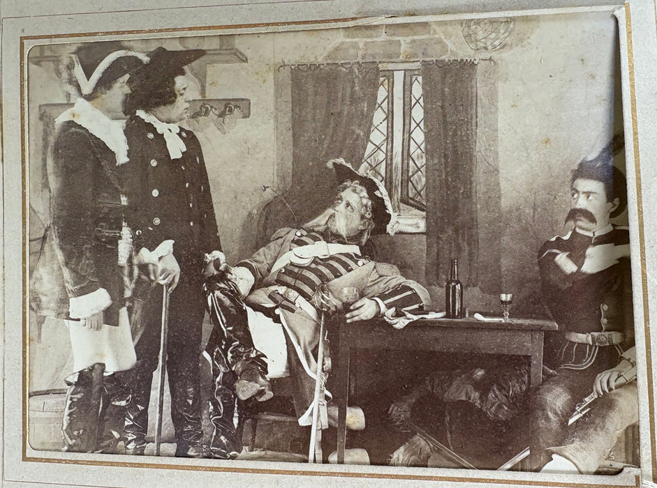 A Remarkable 1884 Scottish Album of Cabinet Card Photography by J. Dryburgh; Character Photographs from the Great National Drama of Rob Roy or Auld Langsyne