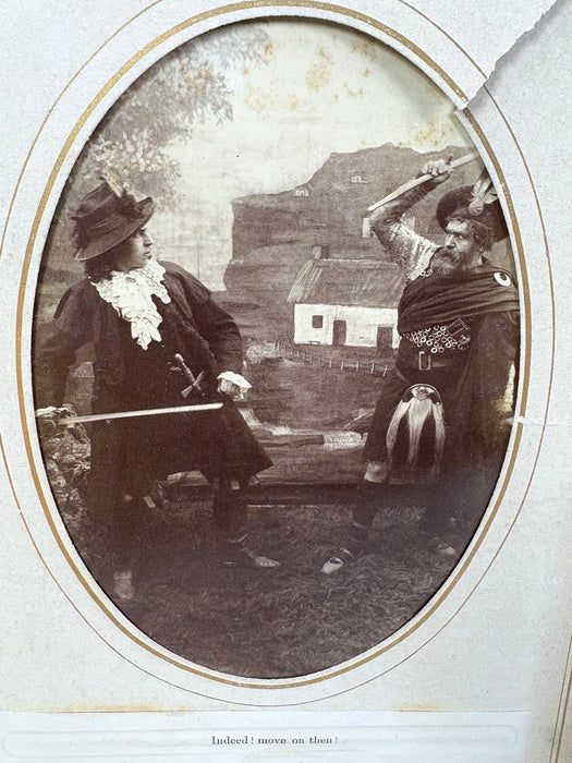 A Remarkable 1884 Scottish Album of Cabinet Card Photography by J. Dryburgh; Character Photographs from the Great National Drama of Rob Roy or Auld Langsyne