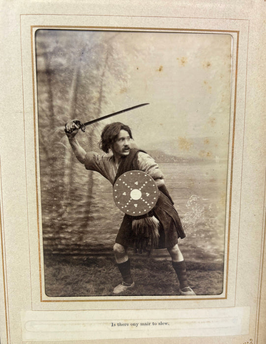 A Remarkable 1884 Scottish Album of Cabinet Card Photography by J. Dryburgh; Character Photographs from the Great National Drama of Rob Roy or Auld Langsyne