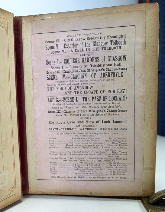 A Remarkable 1884 Scottish Album of Cabinet Card Photography by J. Dryburgh; Character Photographs from the Great National Drama of Rob Roy or Auld Langsyne