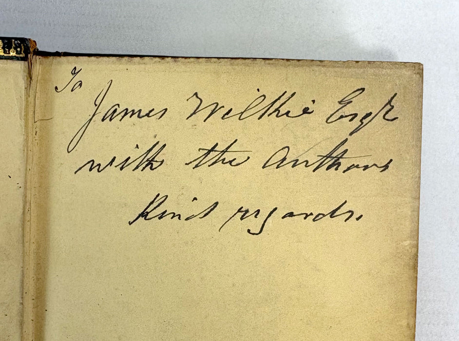 A Sammelband of ‘Scotch Stories’, by James Smith. Author inscribed Presentation Copy with Manuscript Verse, 1875