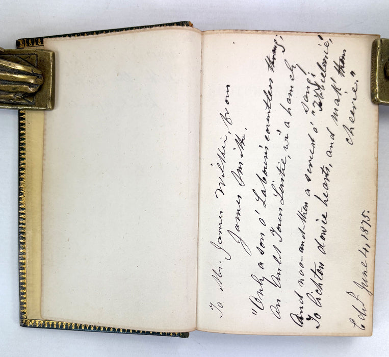 A Sammelband of ‘Scotch Stories’, by James Smith. Author inscribed Presentation Copy with Manuscript Verse, 1875