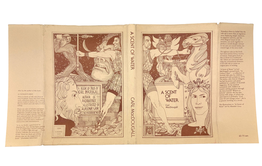 A Scent of Water, Carl MacDougall. Illustrated by Alasdair Gray. Molendinar Press Hardback, 1975