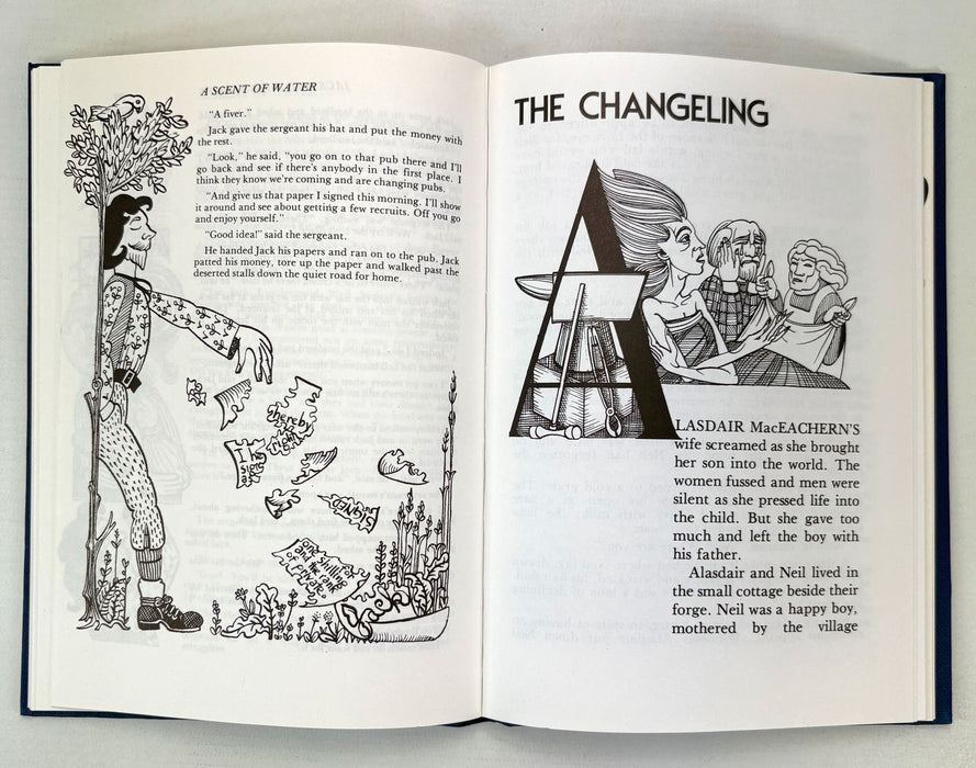 A Scent of Water, Carl MacDougall. Illustrated by Alasdair Gray. Molendinar Press Hardback, 1975