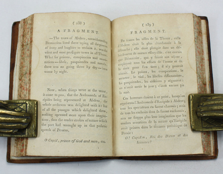 A Sentimental Journey through France and Italy, Voyage Sentimental en France et en Italie, Mr. Yorick, 1796, Dual language edition, Laurence Stern