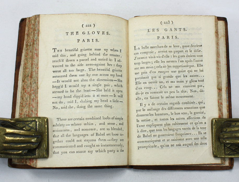 A Sentimental Journey through France and Italy, Voyage Sentimental en France et en Italie, Mr. Yorick, 1796, Dual language edition, Laurence Stern