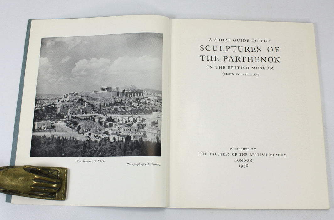 A Short Guide to the Sculptures of the Parthenon in the British Museum (Elgin Collection), 1958