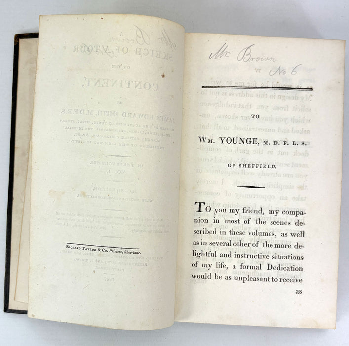 A Sketch of a Tour on the Continent, by James Edward Smith, 1807