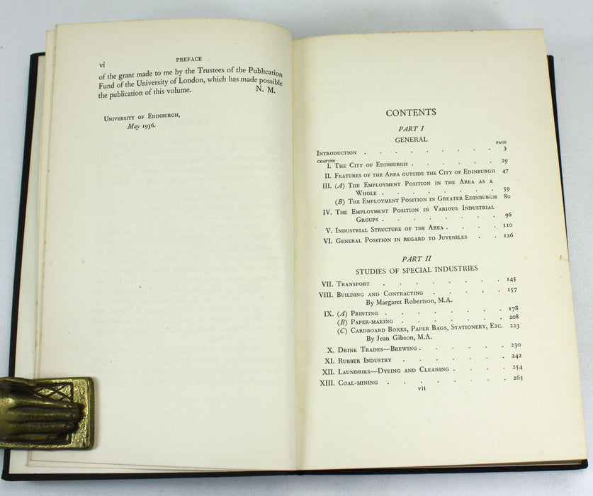 A Study of Industrial Edinburgh and the Surrounding Area 1923-1934, Nora Milnes, 1936