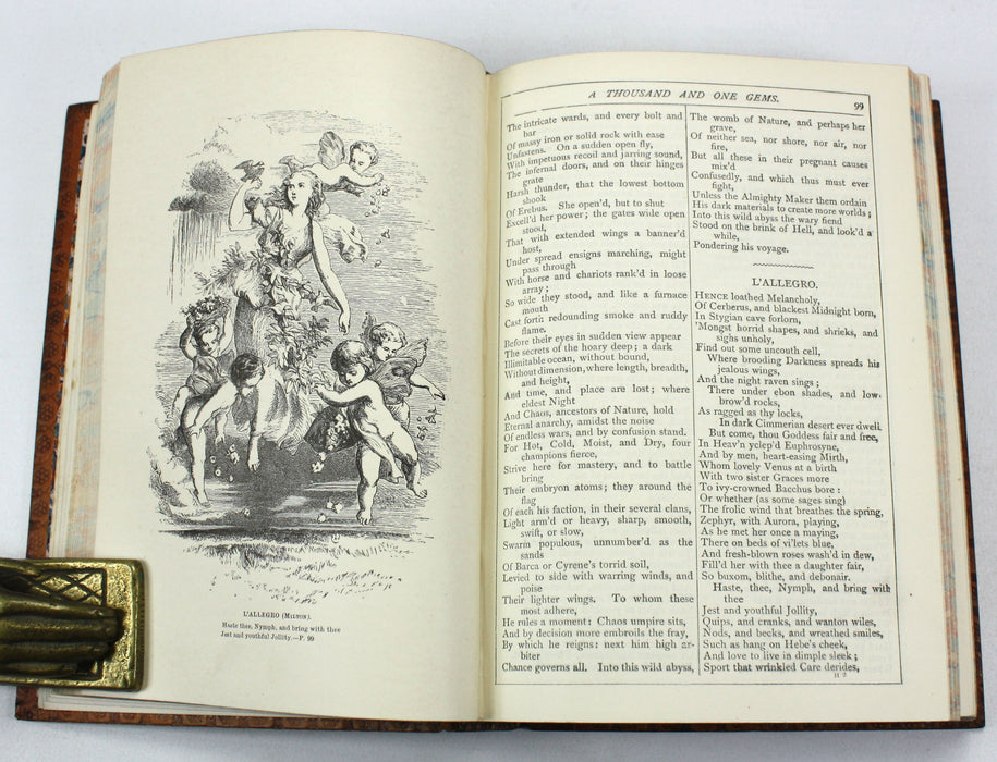 A Thousand And One Gems of English Poetry, Charles Mackay, Illustrated Millais, Gibert and Foster, 1867