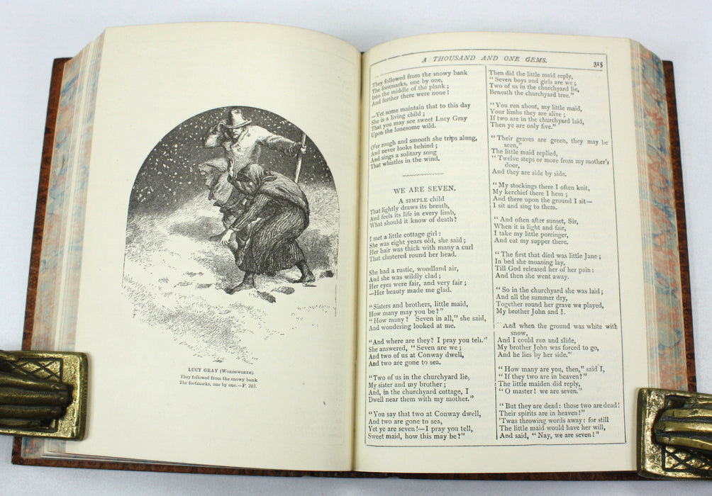 A Thousand And One Gems of English Poetry, Charles Mackay, Illustrated Millais, Gibert and Foster, 1867