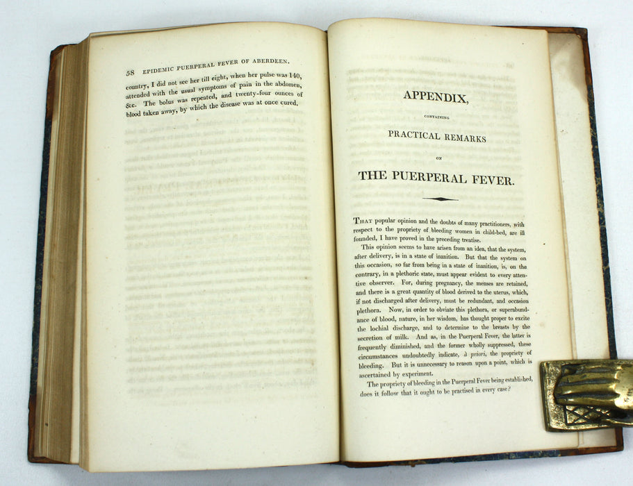 A Treatise on the Epidemic Puerperal Fever as it Prevailed in Edinburgh in 1821-22, William Campbell M.D., and Dr. Gordon, 1822