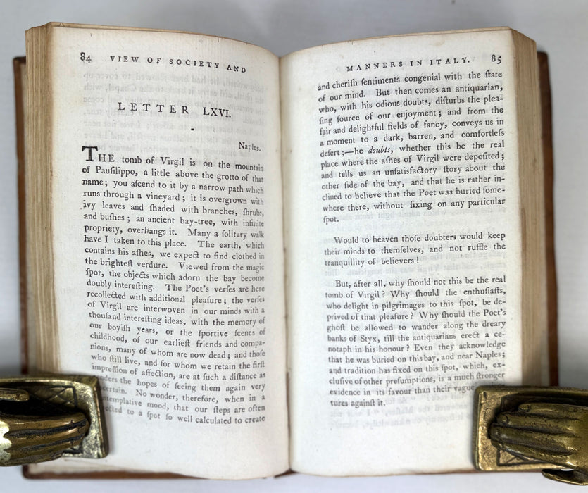 A View of Society and Manners in Italy, by John Moore, Dublin, 1781