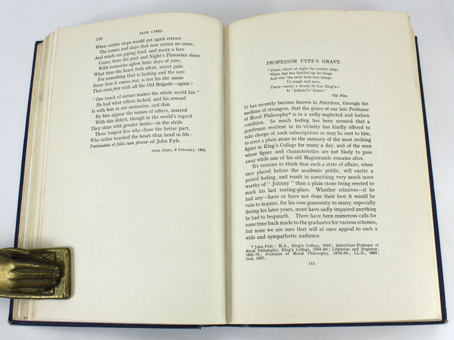 Aberdeen University; Interamna Borealis; being Memories and Portraits from an old University Town between the Don and the Dee, W. Keith Leask, 1917, G Copy