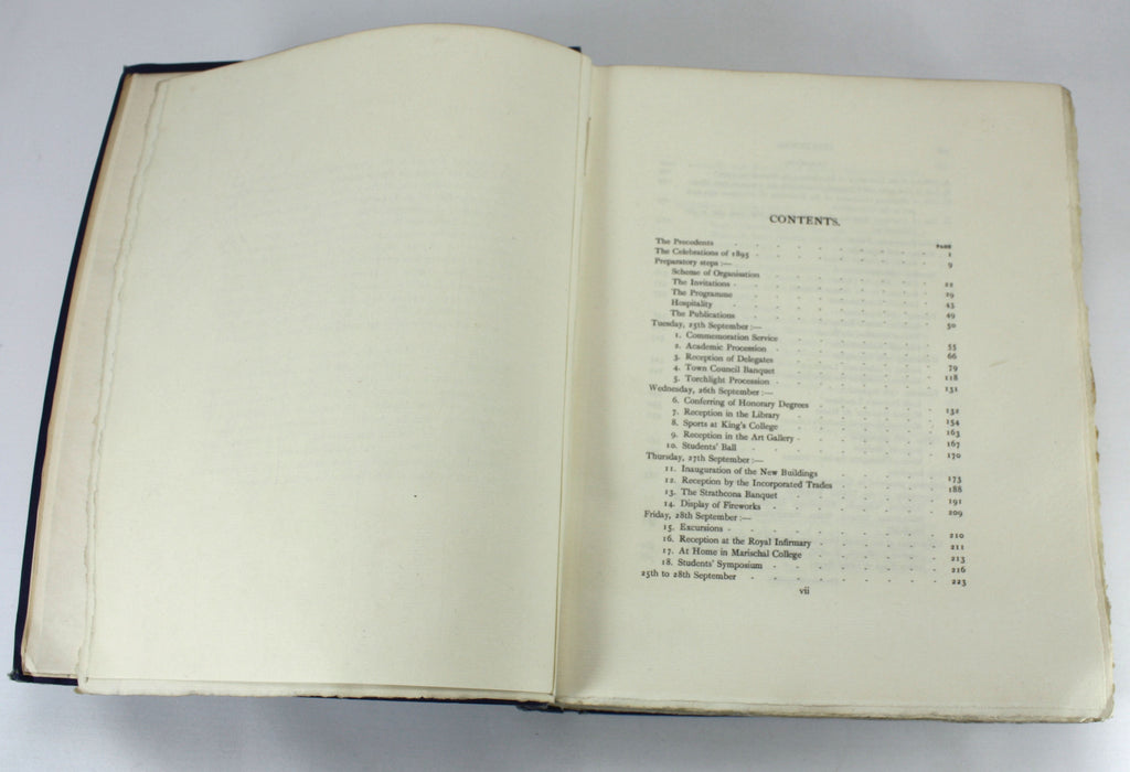 Aberdeen University; Record of the Celebration of the Quatercentenary of the University of Aberdeen, P.J. Anderson, 1907