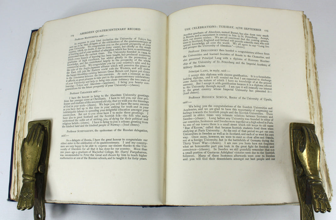 Aberdeen University; Record of the Celebration of the Quatercentenary of the University of Aberdeen, P.J. Anderson, 1907