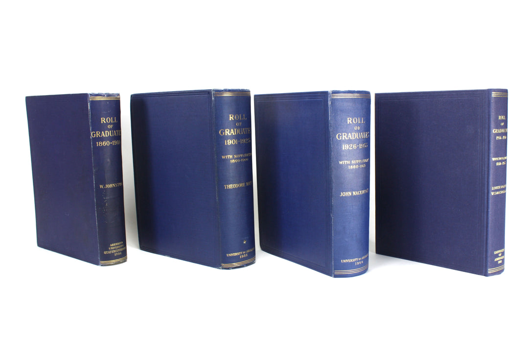 Aberdeen University: Roll of Graduates, 1860-1970, 4 Volume Set