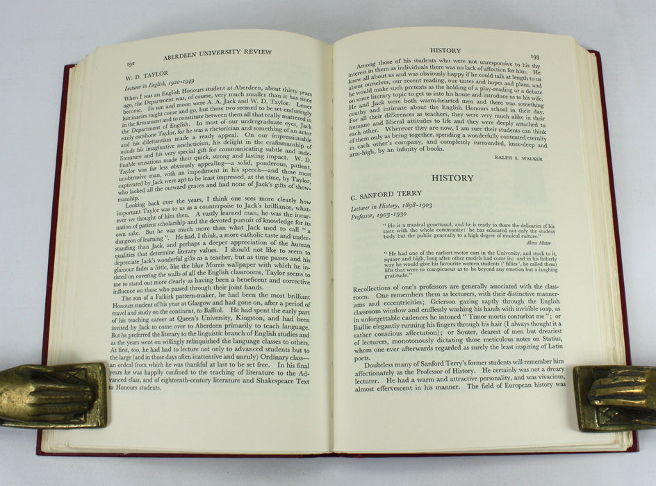 Aberdeen University; The Fusion of 1860; A Record of the Centenary Celebrations and a History of the United University of Aberdeen 1860-1960, W. Douglas Simpson, 1963