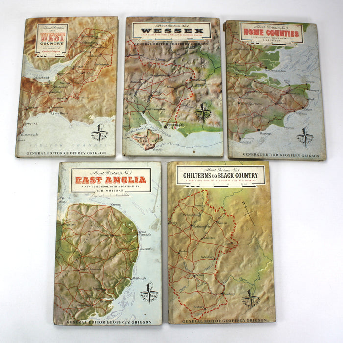 About Britain - Complete set of 13 Collins Guides for the Festival of Britain, 1951