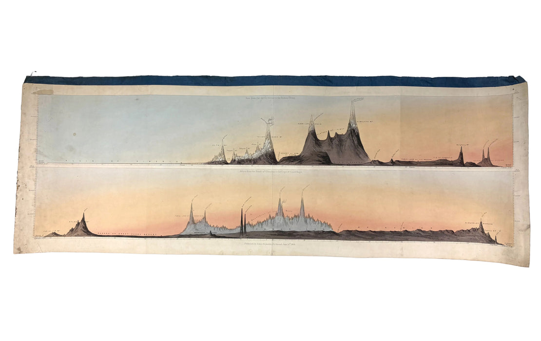 A complete original set of Reynolds' Geognostic Profiles, compiled and engraved by John Emslie, published by James Reynolds, London, 1853