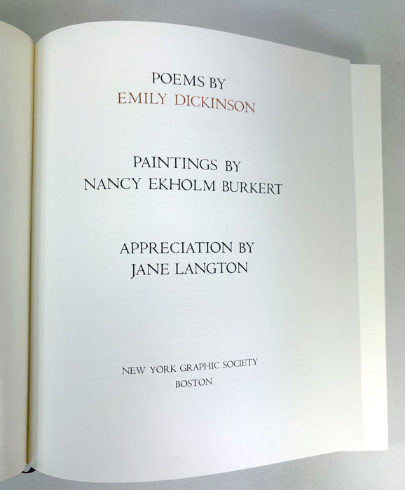 Acts of Light, Emily Dickinson, New York Graphic Society, Signed, numbered deluxe limited edition, 1980