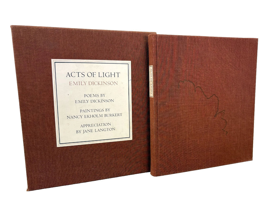 Acts of Light, Emily Dickinson, New York Graphic Society, Signed, numbered deluxe limited edition, 1980