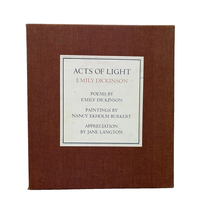 Acts of Light, Emily Dickinson, New York Graphic Society, Signed, numbered deluxe limited edition, 1980