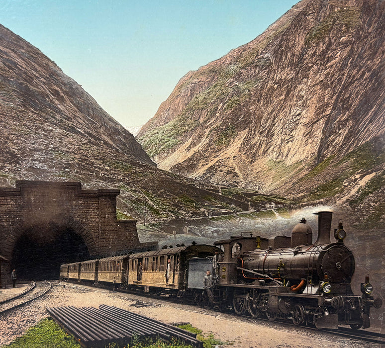 An album of Photocrom prints of Portugal and Switzerland by Photochrom Zürich / Photoglob AG (P.Z.), c. 1890