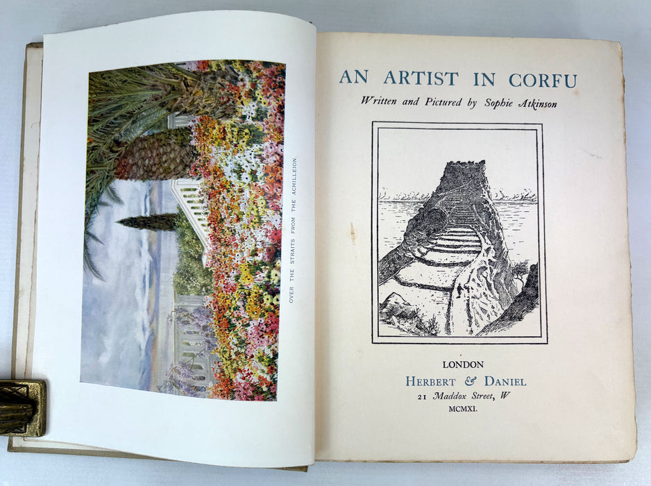 An Artist in Corfu, Written and Pictured by Sophie Atkinson, Herbert & Daniel, 1911