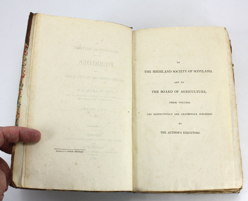 An Economical History of the Hebrides and Highlands of Scotland, John Walker, 1812
