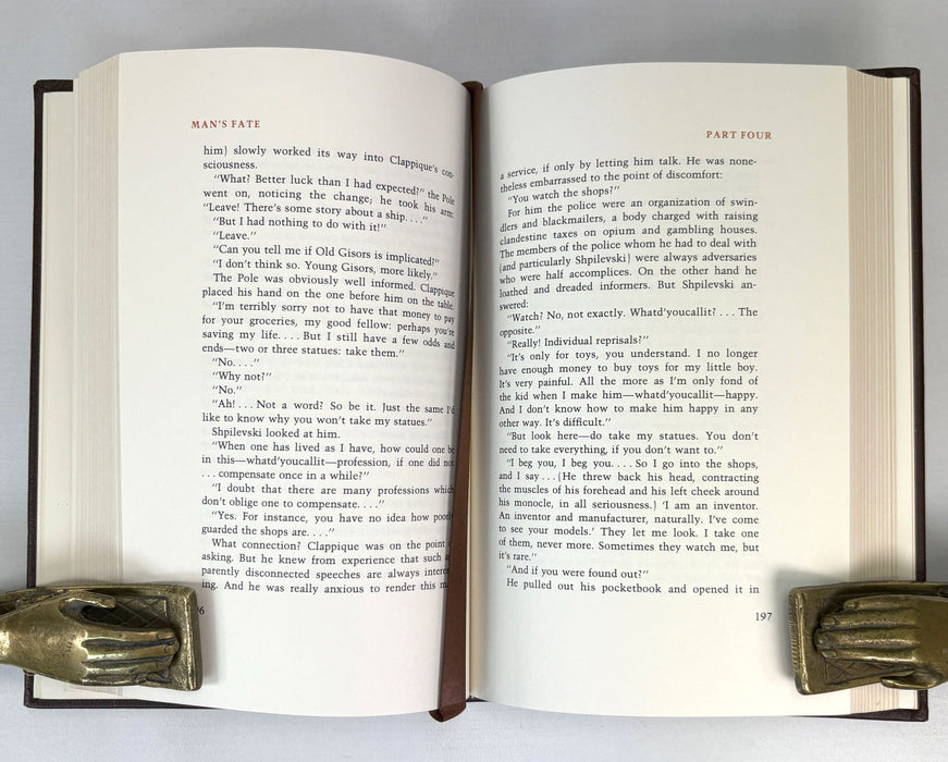 André Malraux; Man’s Fate. Translated by Haakon M. Chevalier. Franklin Library, 1980 limited edition (Copy)