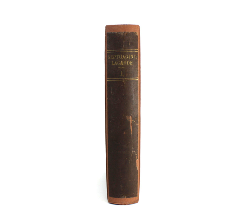 Ankundigung einer Neuen Ausgabe der Griechischen Ubersezung des Alten Testaments (Septuagint), Paul de Lagarde, 1882
