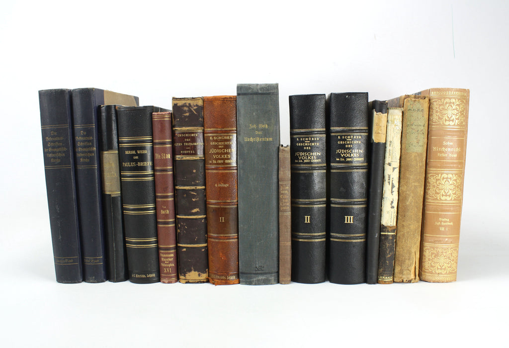 Antiquarian German Theology Bundle A; Large 15 Volume book collection, 19th and early 20th Century