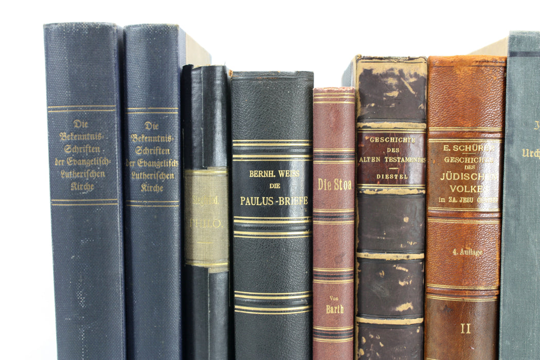 Antiquarian German Theology Bundle A; Large 15 Volume book collection, 19th and early 20th Century