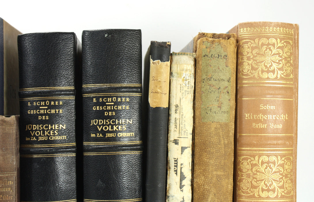 Antiquarian German Theology Bundle A; Large 15 Volume book collection, 19th and early 20th Century