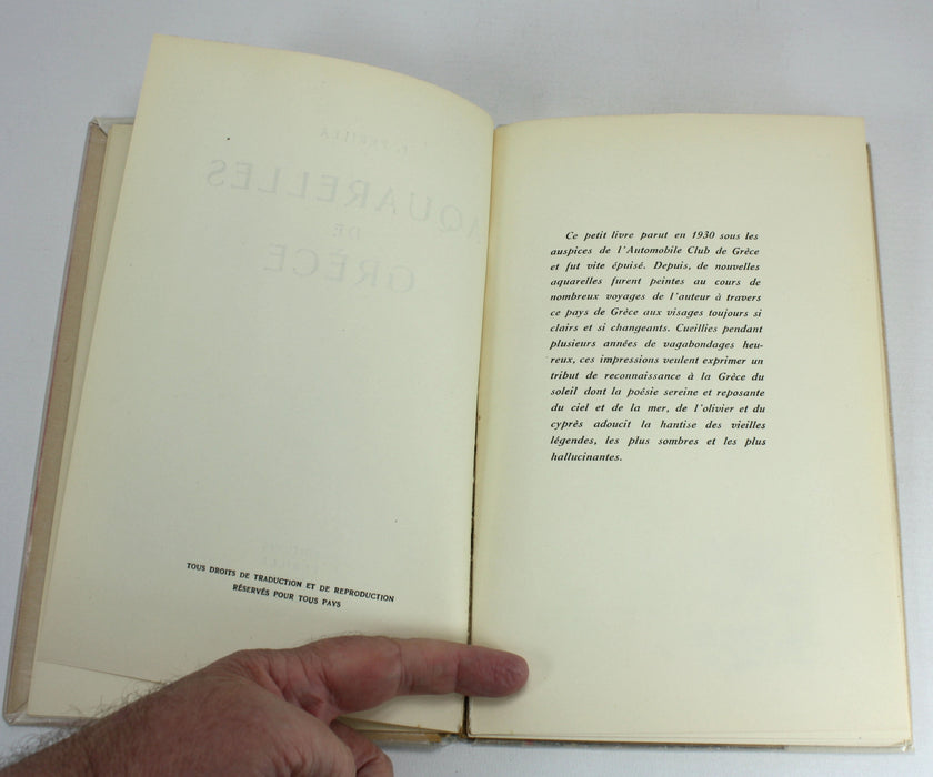 Aquarelles de Grece, F. Perilla, Editions Perilla Athenes, 1943